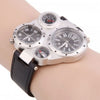 Unique Leather Strap Quartz Watch Navigator Sports