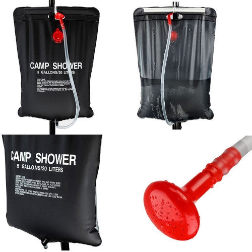 Outdoor Solar Energy Heated Camp Shower Bag